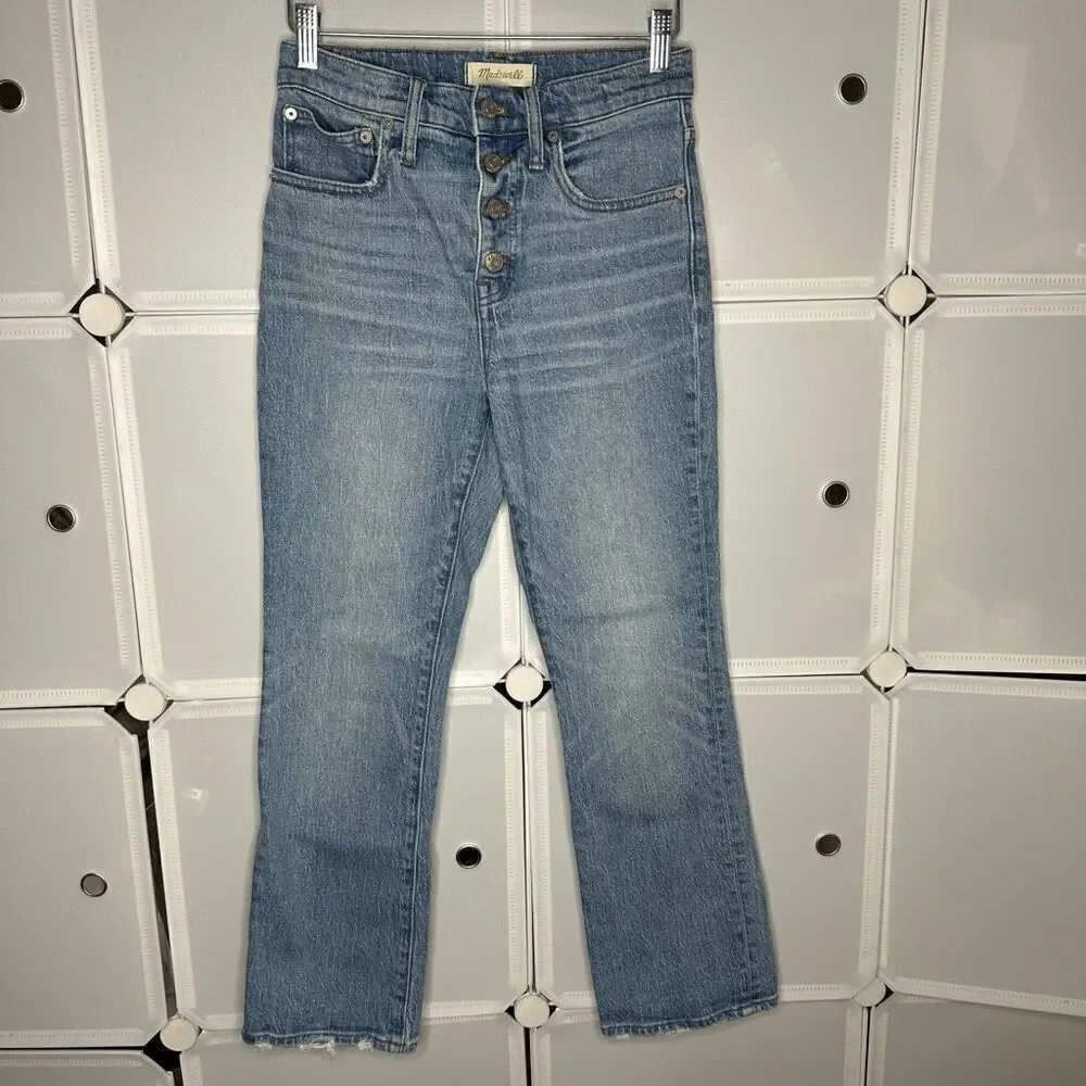 Madewell Cali Demi-Boot Jeans Size 24 - Picture 3 of 14